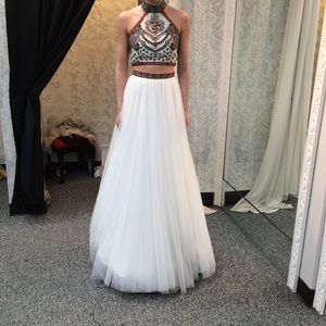 Sheri Hill 2 piece prom dress